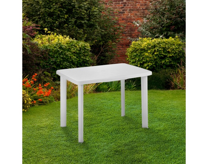 Záhradný stôl Farety - biela