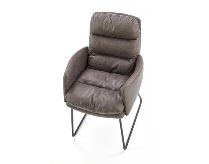 Kreslo Fassi - tmavosivá / čierna