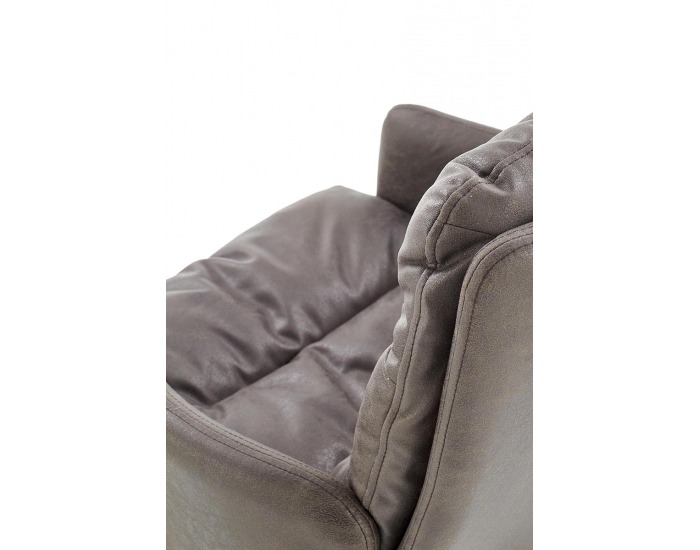 Kreslo Fassi - tmavosivá / čierna