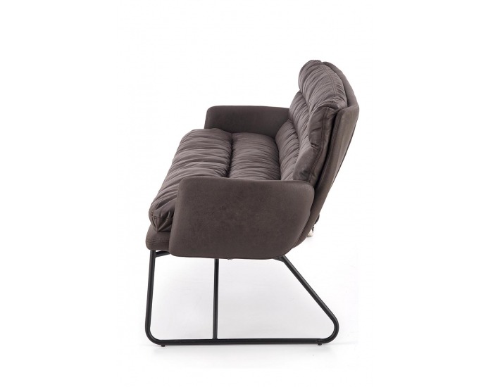 Pohovka Fassi XL - tmavosivá / čierna