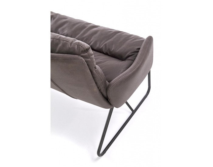 Pohovka Fassi XL - tmavosivá / čierna