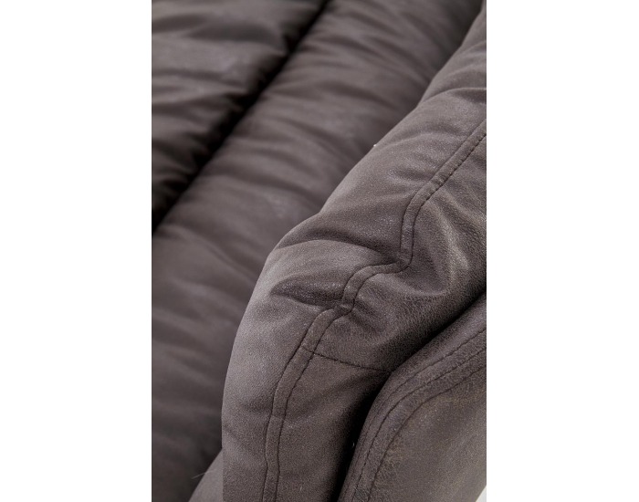 Pohovka Fassi XL - tmavosivá / čierna