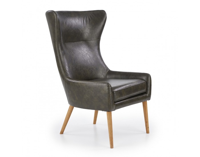 Kreslo (ušiak) Favaro - tmavozelená