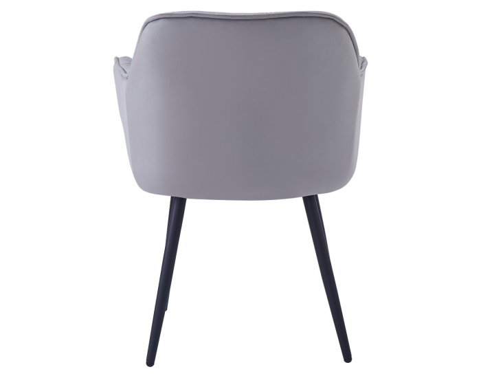 Dizajnové kreslo Fedris New - svetlosivá (Velvet)