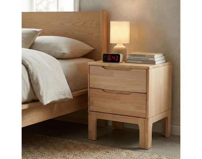 Nočný stolík Ferb - prírodná 