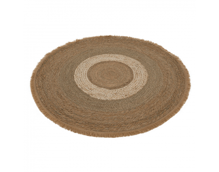 Okrúhly koberec Ferno 120 cm - prírodná
