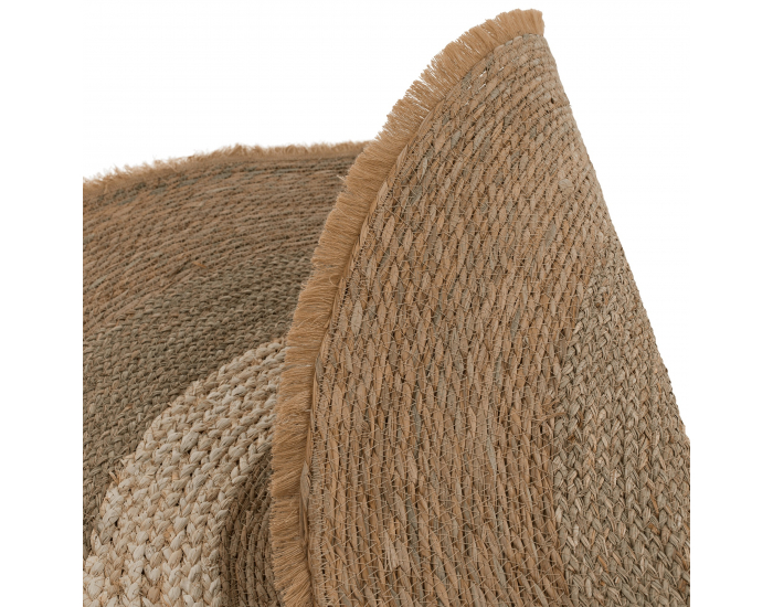 Okrúhly koberec Ferno 120 cm - prírodná