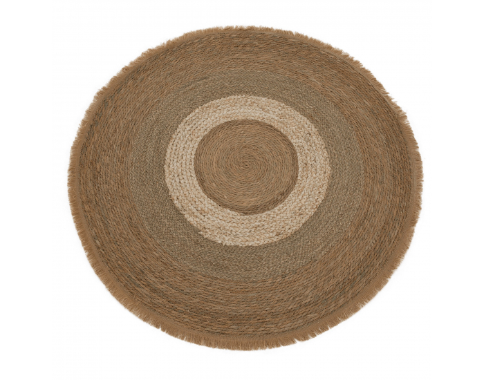 Okrúhly koberec Ferno 120 cm - prírodná