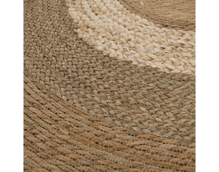 Okrúhly koberec Ferno 120 cm - prírodná