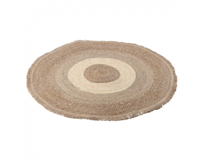 Okrúhly koberec Ferno 80 cm - prírodná