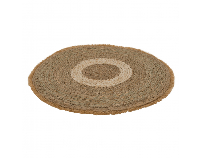 Okrúhly koberec Ferno 80 cm - prírodná