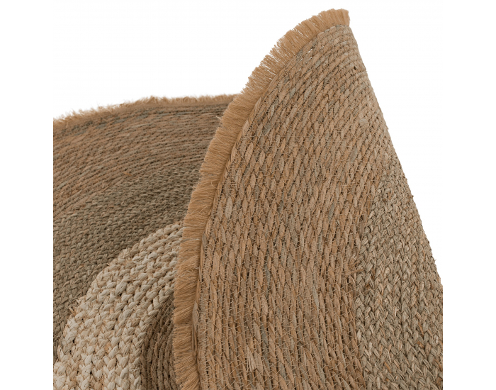 Okrúhly koberec Ferno 80 cm - prírodná