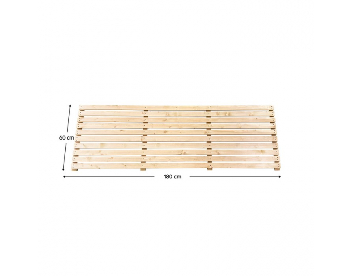 Drevená záhradná zástena Fildo Typ 1 180x60 cm - hnedá