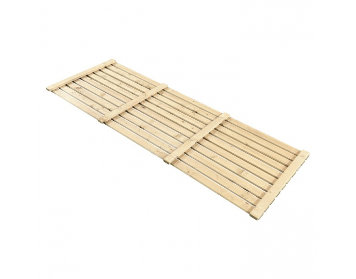 Drevená záhradná zástena Fildo Typ 1 180x60 cm - hnedá