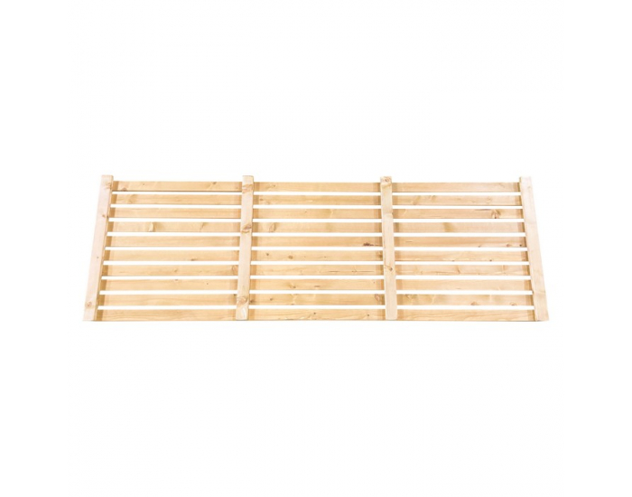 Drevená záhradná zástena Fildo Typ 1 180x60 cm - hnedá