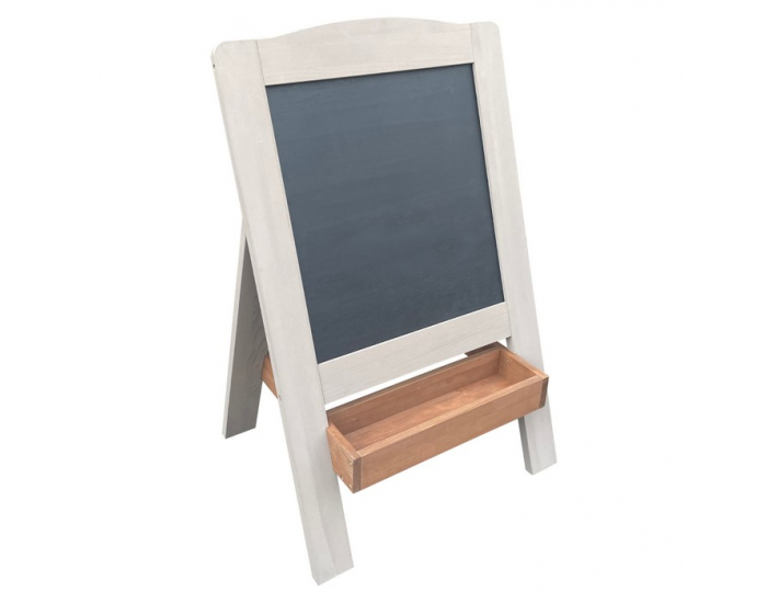 Detská tabuľa Finea - sivá / hnedá / čierna