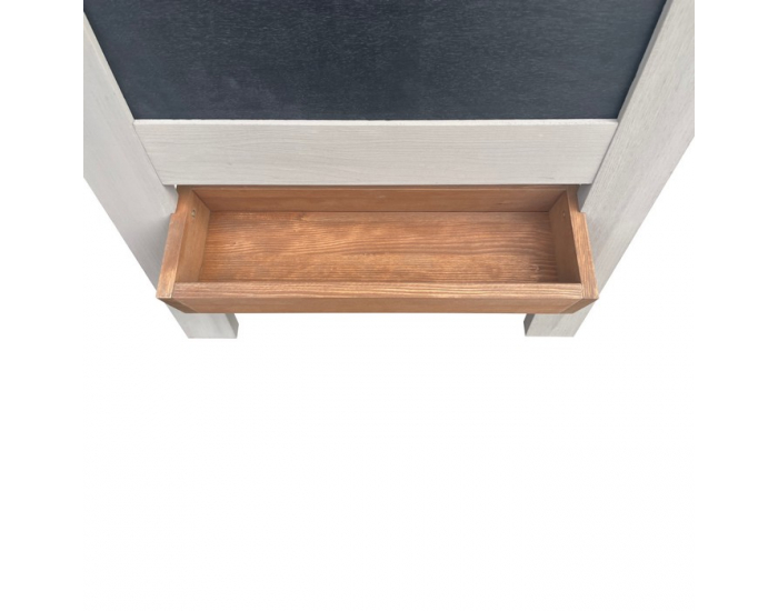 Detská tabuľa Finea - sivá / hnedá / čierna