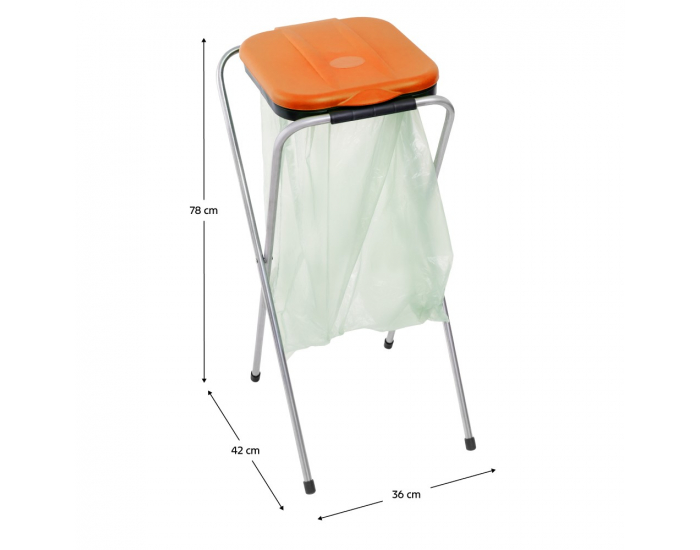 Odpadkový kôš na triedený odpad Fixo 1 - oranžová