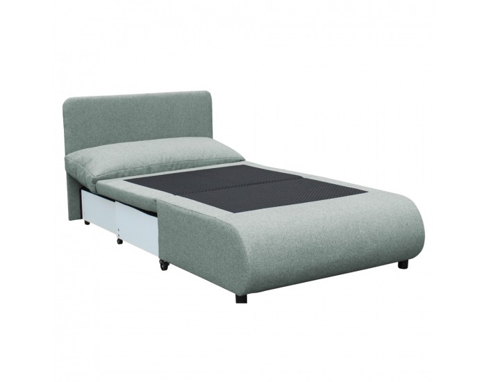 Rozkladacie kreslo s úložným priestorom Flik - mentolová