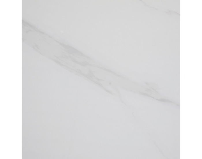 Jedálenský stôl Florenc Typ 2 160x80 cm - biely mramor / čierna