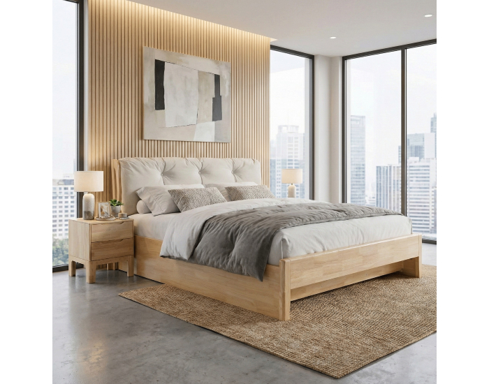 Manželská posteľ Florencia 160x200 cm - prírodná