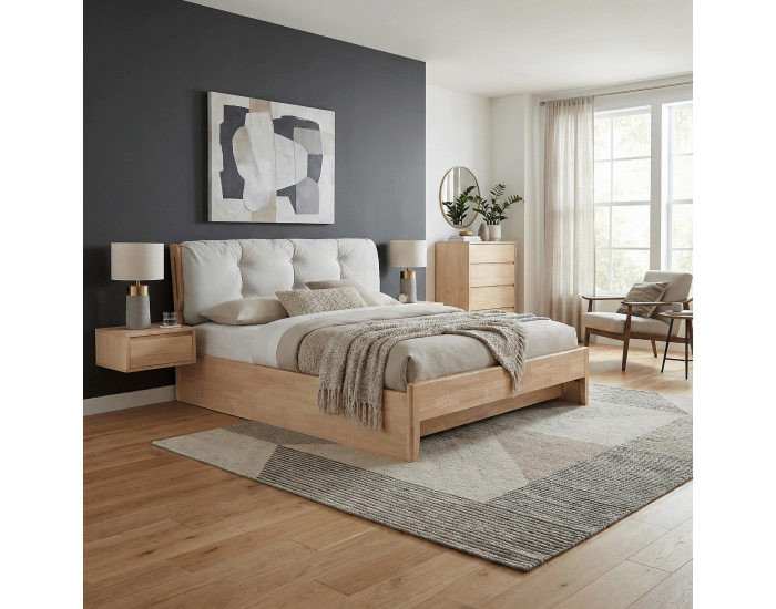 Manželská posteľ Florencia 160x200 cm - prírodná