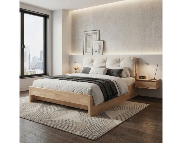 Manželská posteľ Florencia 180x200 cm - prírodná