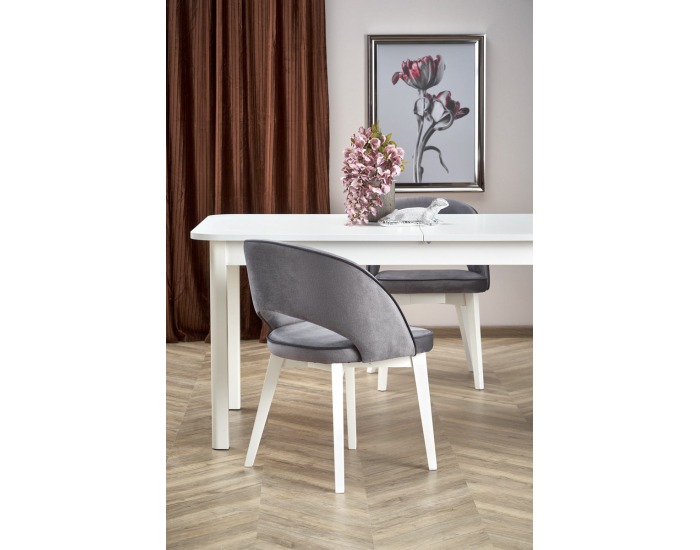 Rozkladací jedálenský stôl Florian - biela