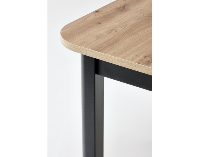 Rozkladací jedálenský stôl Florian - dub artisan / čierna