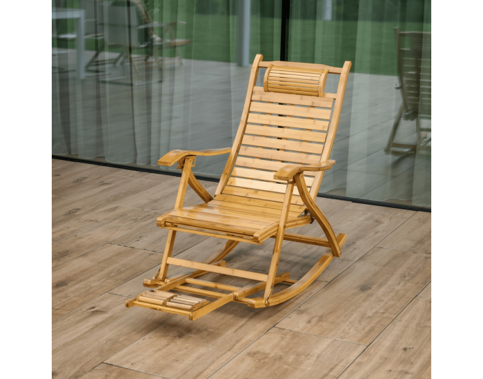 Záhradné hojdacie kreslo Flos - prírodná