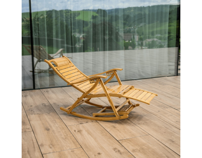 Záhradné hojdacie kreslo Flos - prírodná