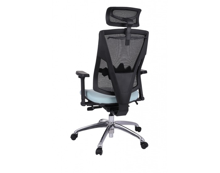 Kancelárska stolička s podrúčkami Forbes 4S Plus - mentolová / čierna / chróm