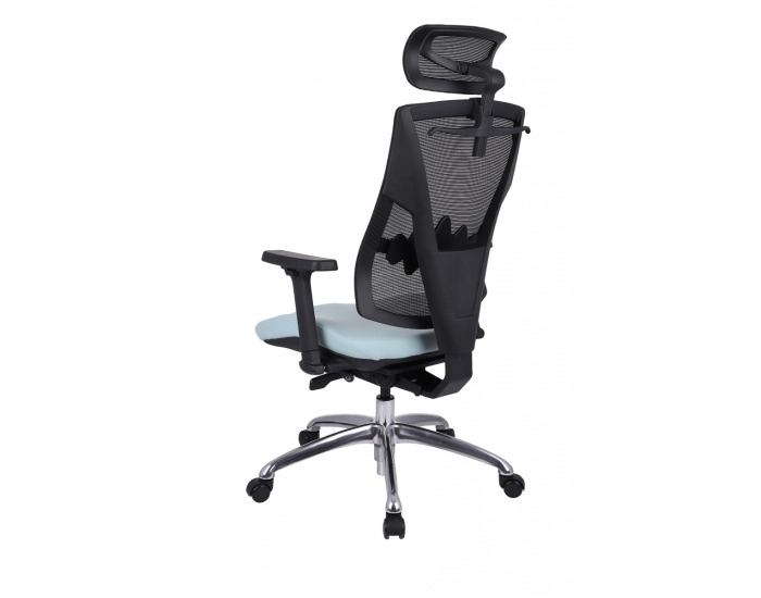Kancelárska stolička s podrúčkami Forbes 4S Plus - mentolová / čierna / chróm