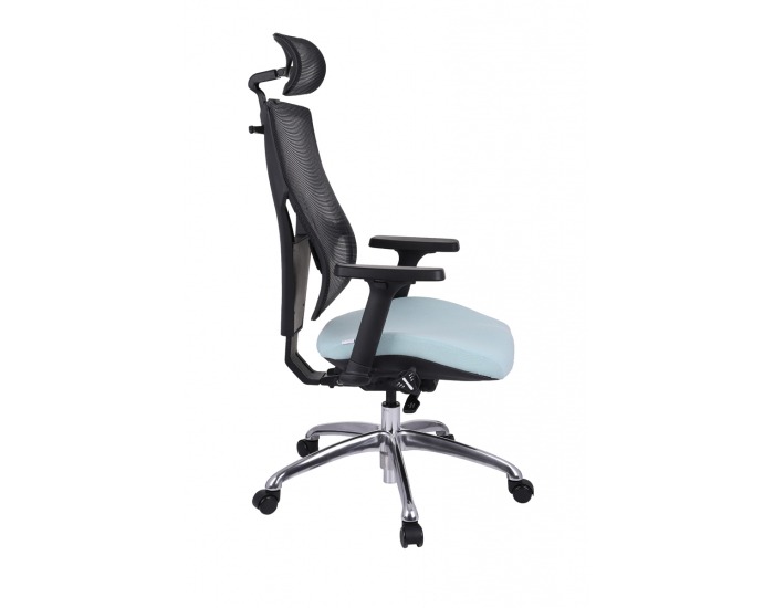 Kancelárska stolička s podrúčkami Forbes 4S Plus - mentolová / čierna / chróm