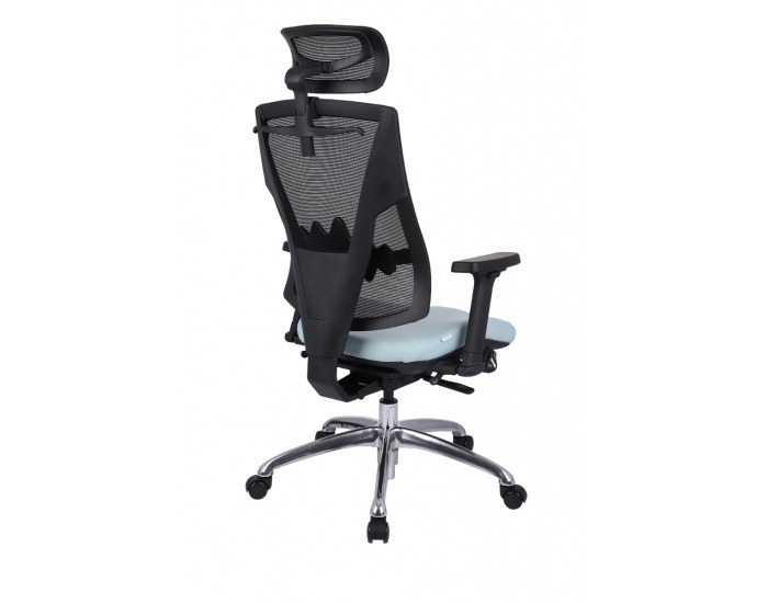 Kancelárska stolička s podrúčkami Forbes 4S Plus - mentolová / čierna / chróm