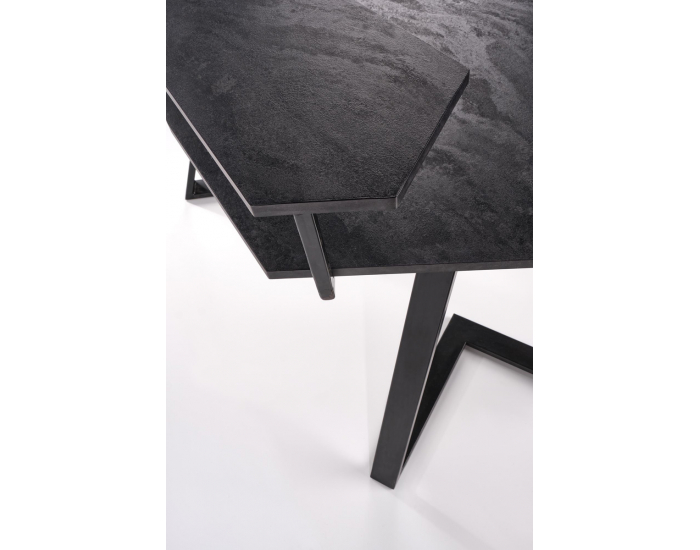 Herný stôl Forks - tmavosivá / čierna