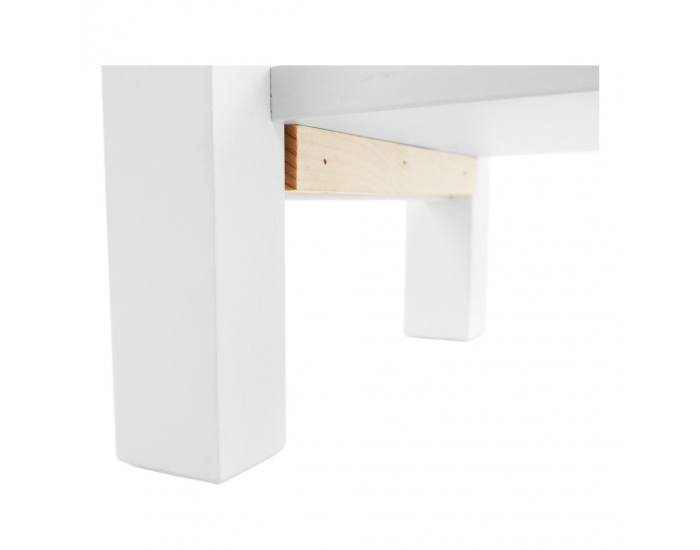 Nočný stolík Fosil - biela