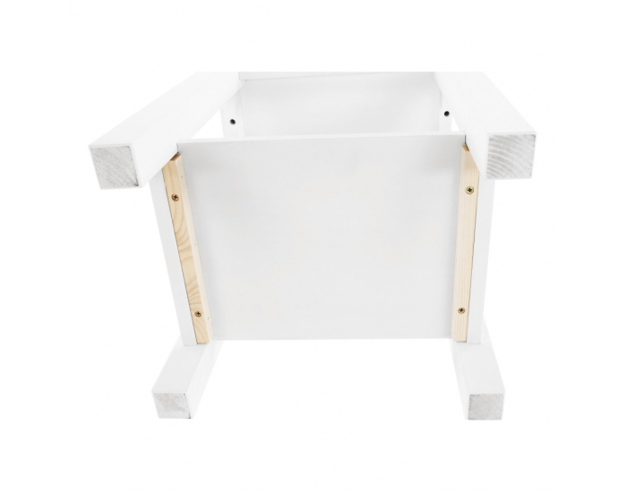 Nočný stolík Fosil - biela