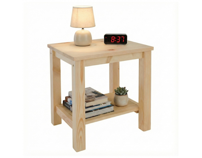 Nočný stolík Fosil - prírodná