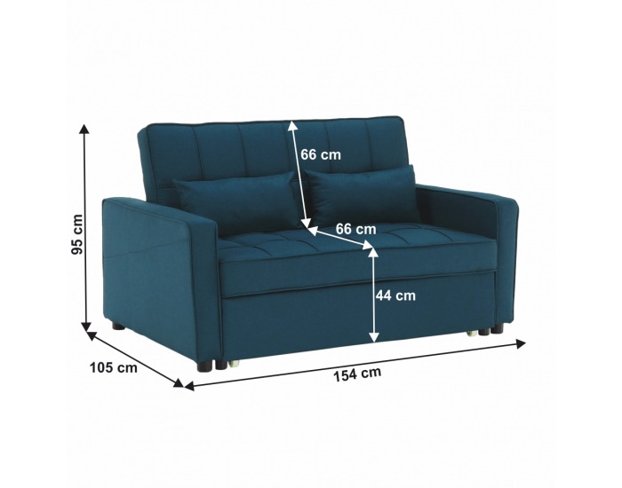Rozkladacia pohovka Frenka Big Bed New - tyrkysová