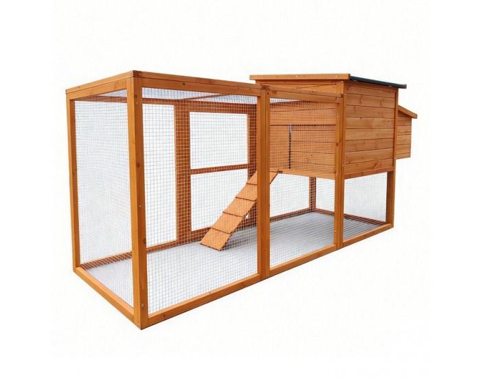 Kurník pre sliepky Furol - hnedá / zelená