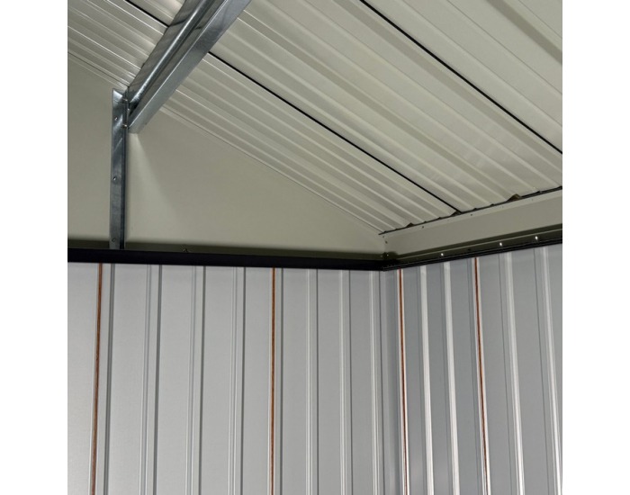 Plechový záhradný domček Gabko 360x310x250 cm - hnedá / antracit