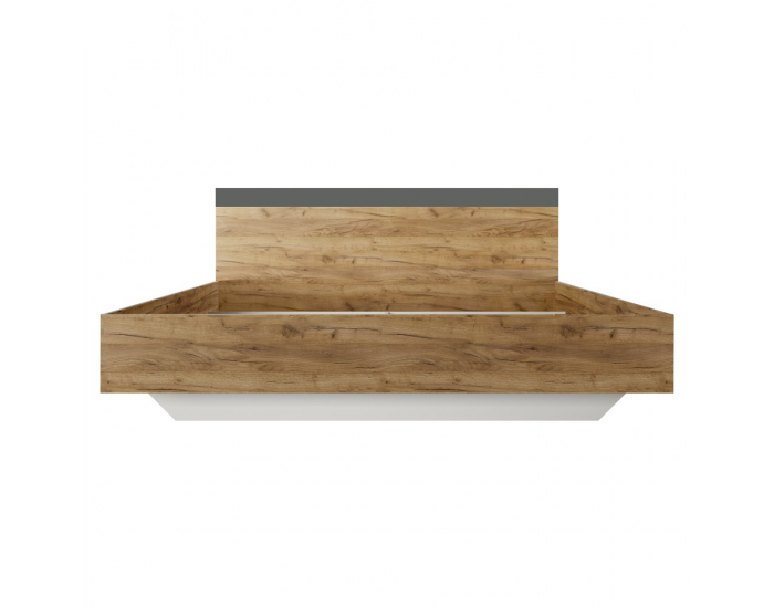 Posteľový rám Gabriela 160 - dub artisan / grafit