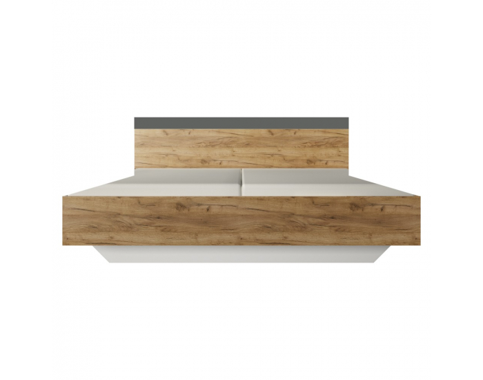 Posteľový rám Gabriela 160 - dub artisan / grafit