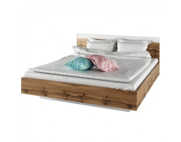 Posteľový rám Gabriela 160 - dub wotan / biela