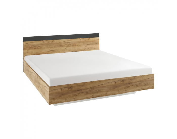 Posteľový rám Gabriela 180 - dub artisan / antracit