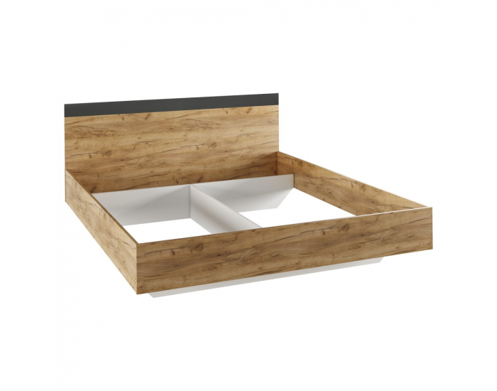 Posteľový rám Gabriela 180 - dub artisan / antracit