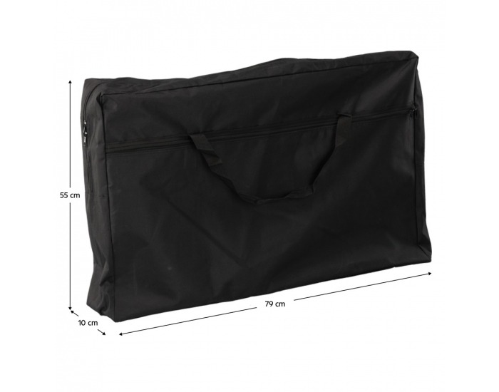 Skladacia kempingová kuchyňa Gafna - čierna / béžová / strieborná