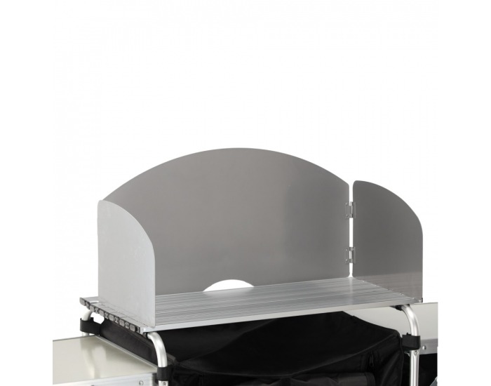 Skladacia kempingová kuchyňa Gafna - čierna / béžová / strieborná