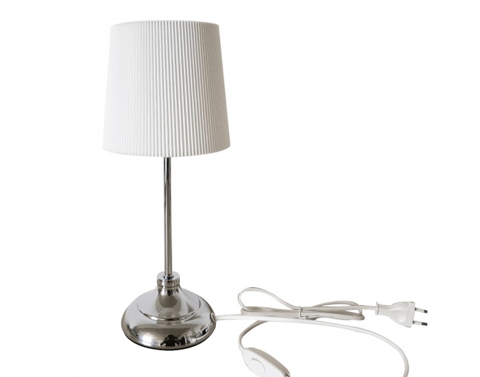 Stolná lampa Gaiden - biela / strieborná